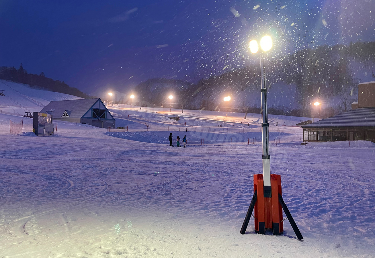 Case Study: Mobile Lighting Solutions Illuminate a Snowy Night Ski Resort